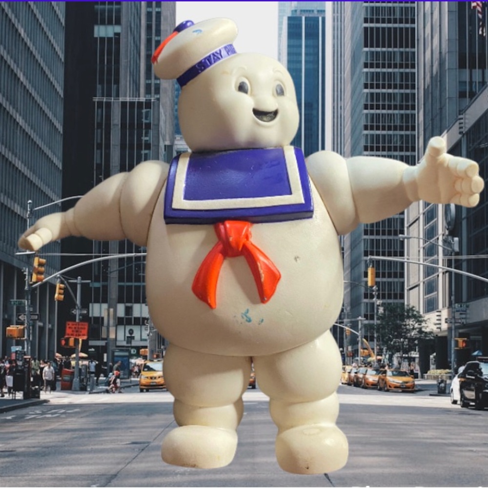 VTG 1984 stay puff marshmallow man 7” inch ghostbusters vinyl figure
